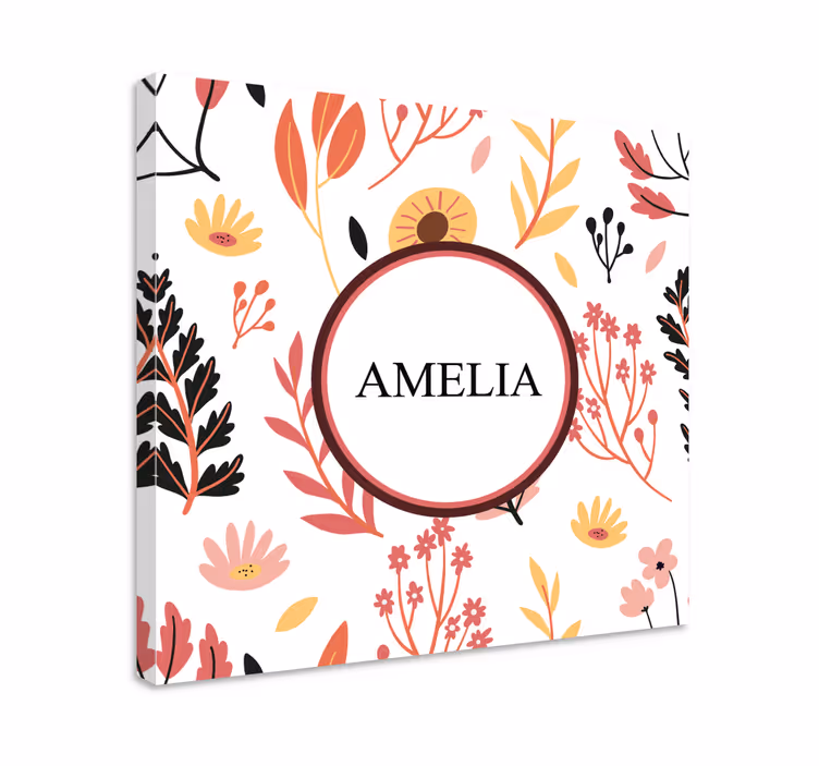 Tableau fleurs et plantes design floral personnalisé - TenStickers