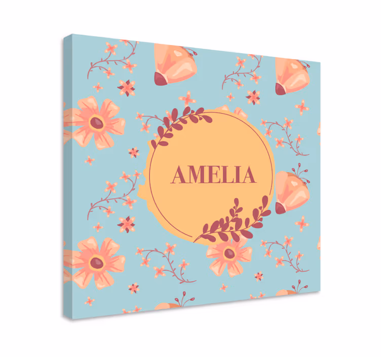 Tableau fleurs et plantes motif floral personnalisé - TenStickers