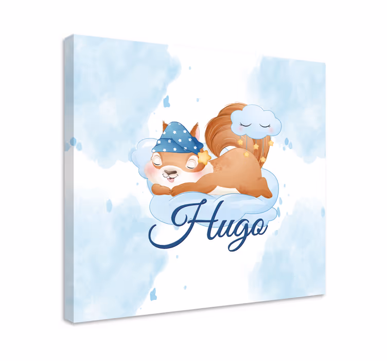 Store enrouleur animaux ecureuil rêvant mignonnement - TenStickers