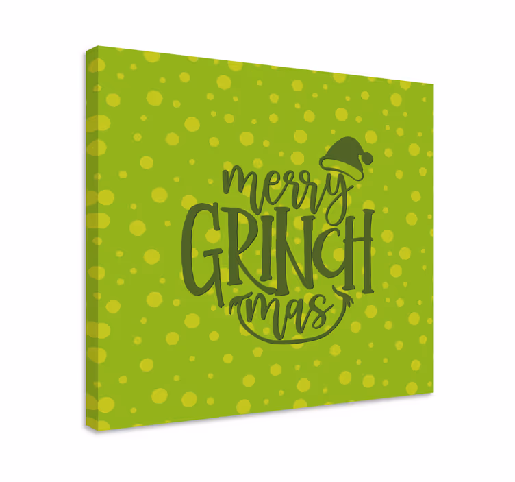 Tableau citation joyeuses fêtes du grinch - TenStickers