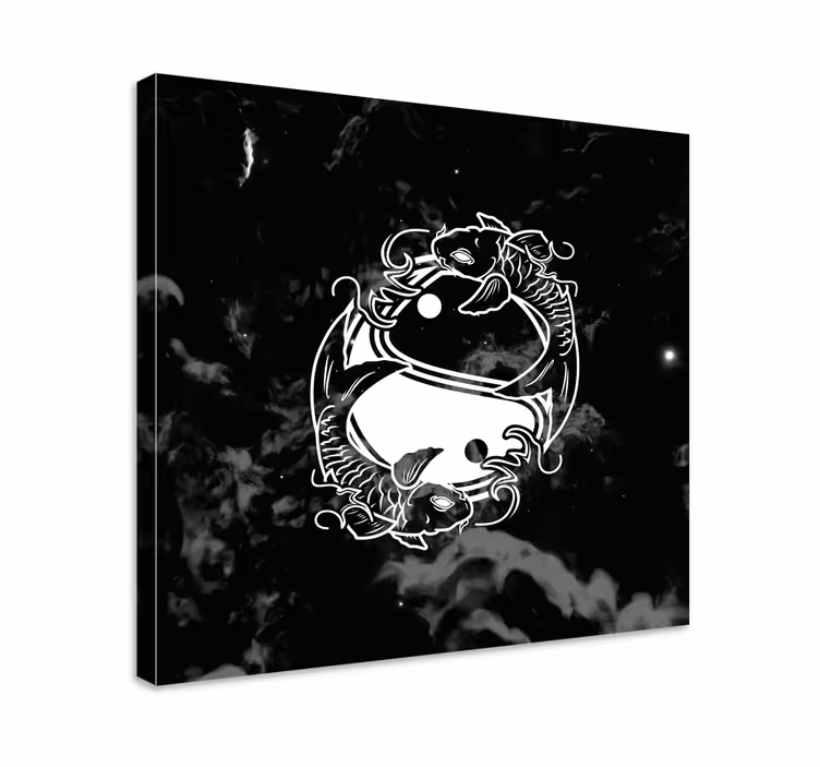Tableau zen Poisson d'équilibre yin yang - TenStickers
