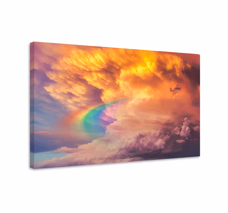 Tableau paysages nuages colorés éclatants - TenStickers