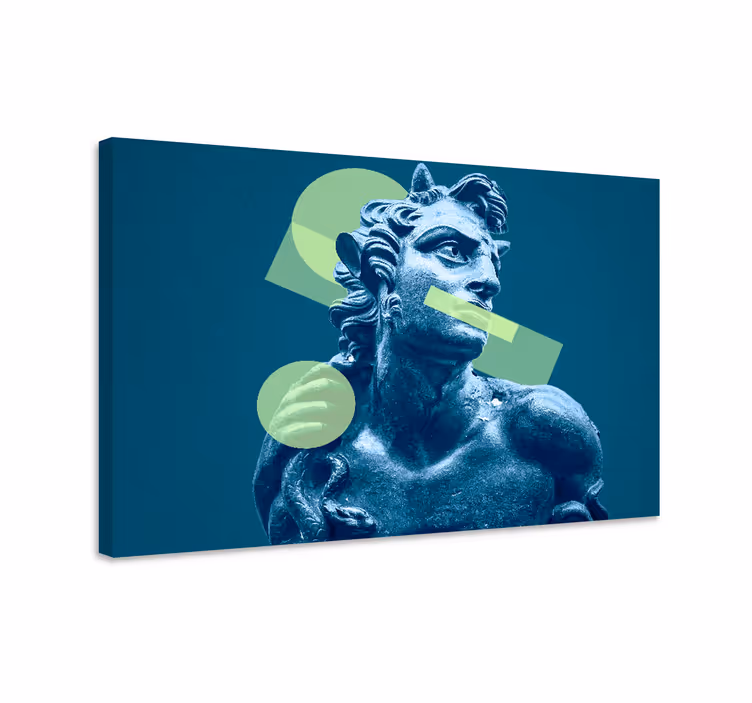 Tableau art statue aux formes géométriques - TenStickers