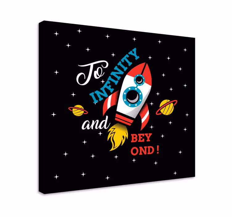 Tableau dinosaures aventure spatiale - TenStickers