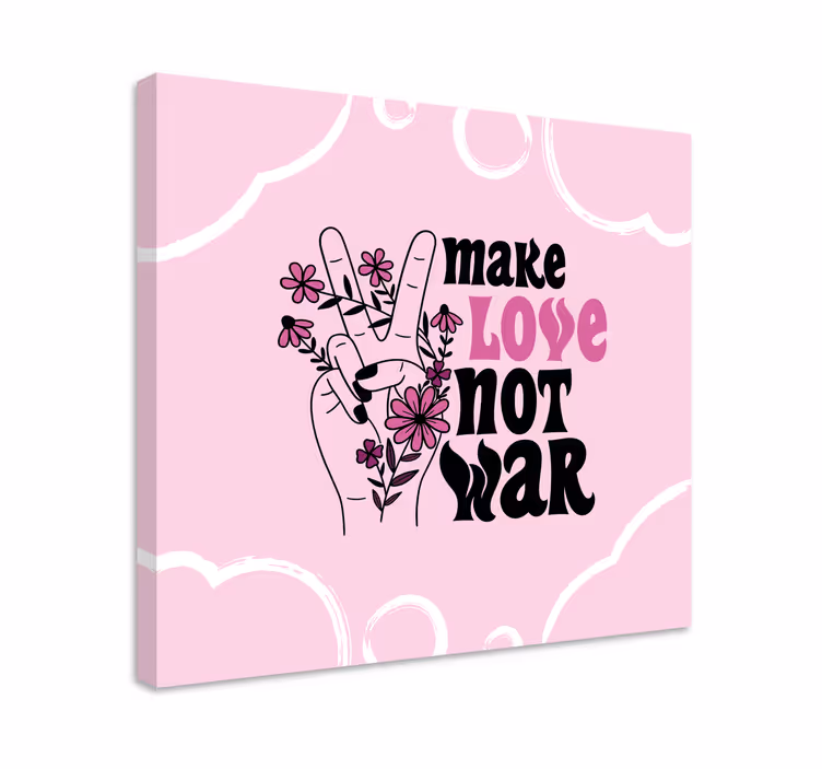 Tableau citation geste floral apaisant - TenStickers