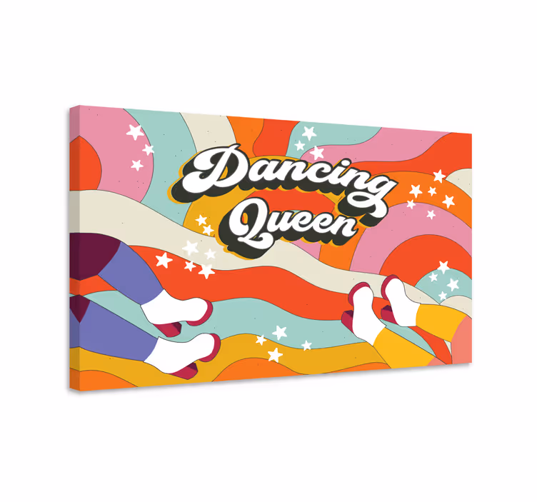 Tableau scandinave mouvement des pieds dansants - TenStickers