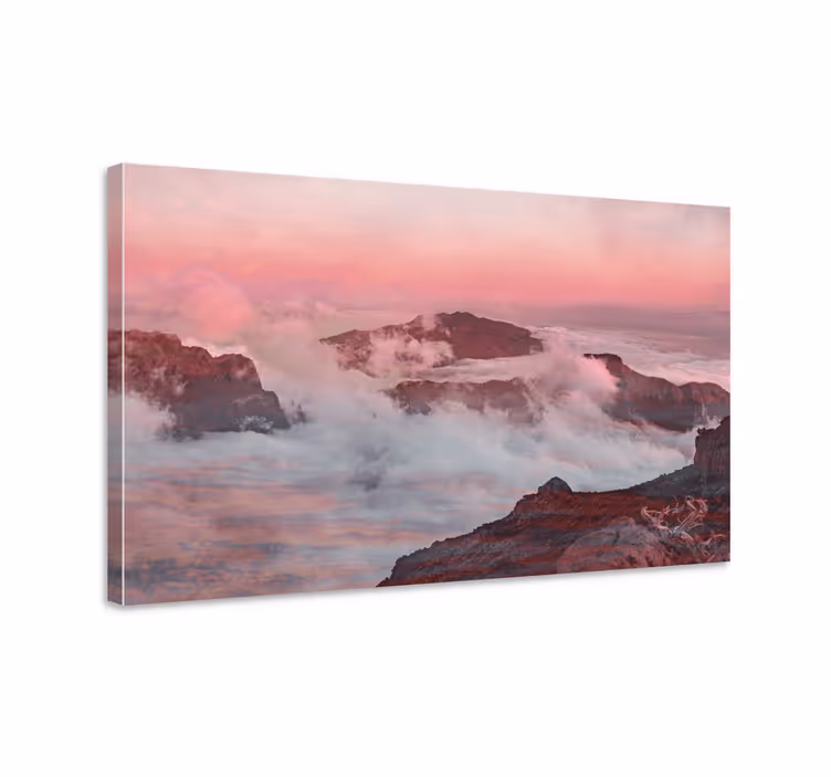 Tableau paysages scénario de montagnes rêveuses - TenStickers
