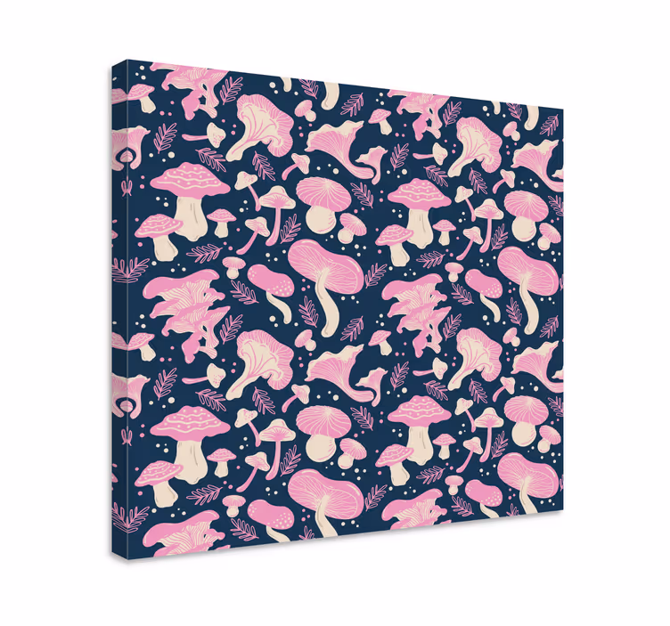 Tableau fleurs et plantes illustration de champignons - TenStickers