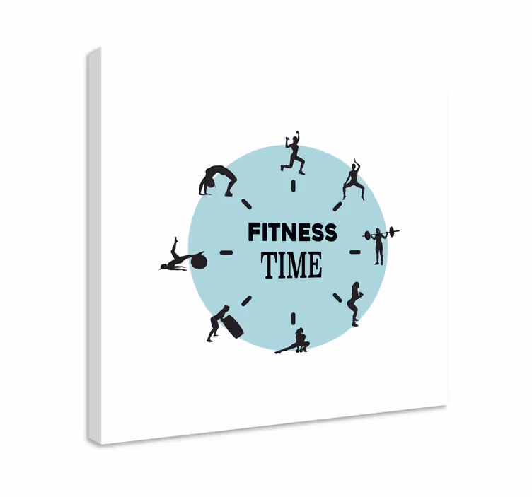 Tableau sports horloge de fitness - TenStickers