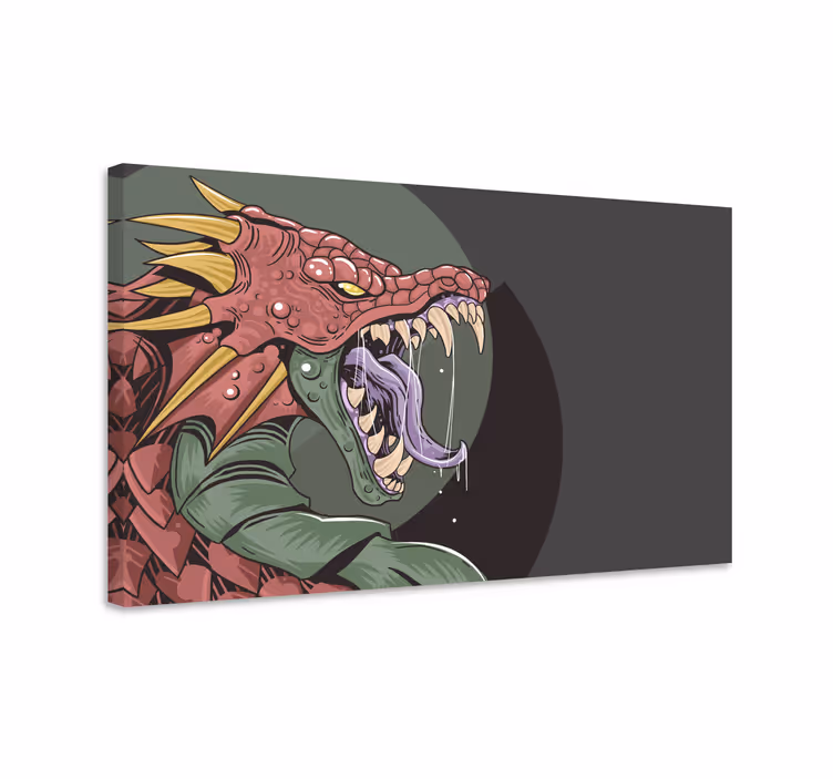 Tableau dinosaures créature dragon féroce - TenStickers