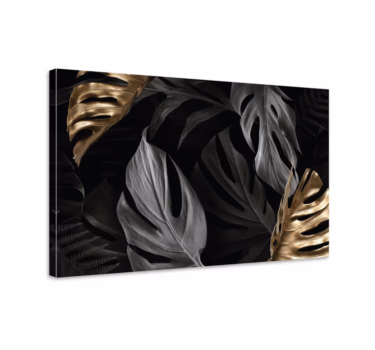 Tableau végétal Feuilles tropicales élégantes - TenStickers