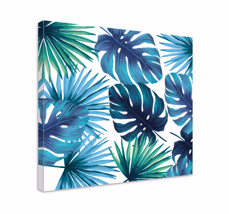 Tableau fleurs et plantes motif de feuille tropicale - TenStickers