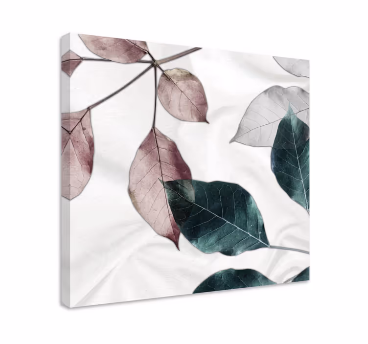 Tableau fleurs et plantes arrangement de feuilles Élégant - TenStickers