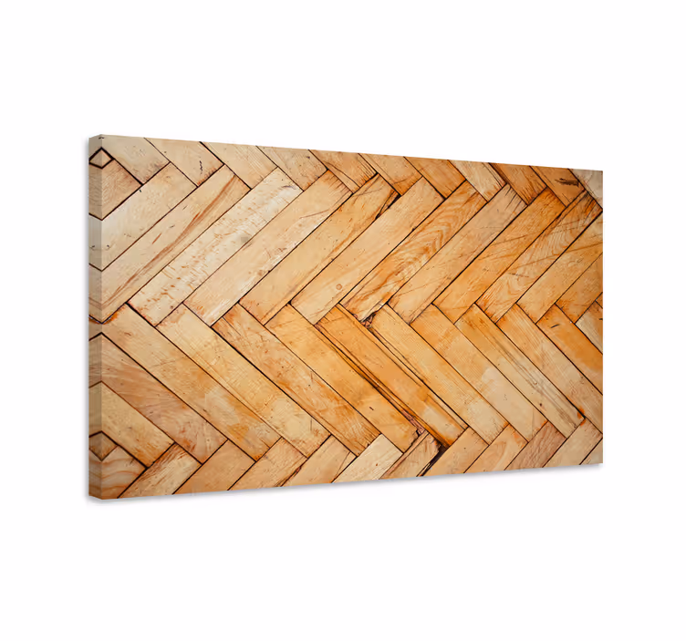 Tableau ornemental motif en bois chevron - TenStickers
