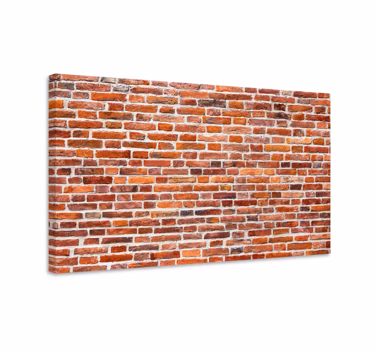 Tableau ornemental texture de brique rustique - TenStickers
