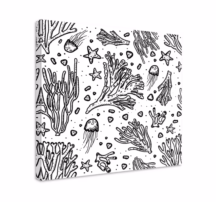 Tableau mer vie du récif corallien - TenStickers