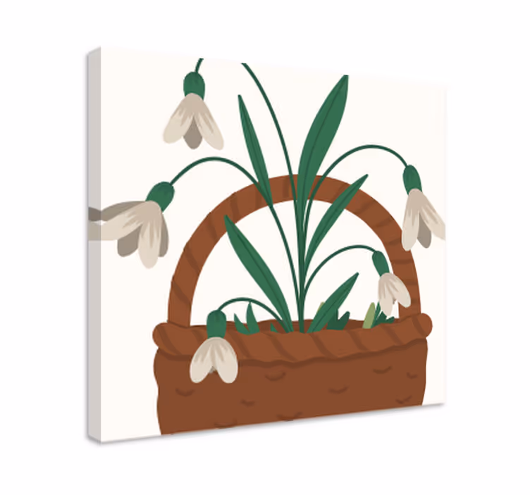Tableau fleurs et plantes bouquet de perce-neige - TenStickers