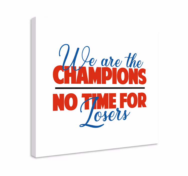 Tableau citation esprit de rallye des champions - TenStickers