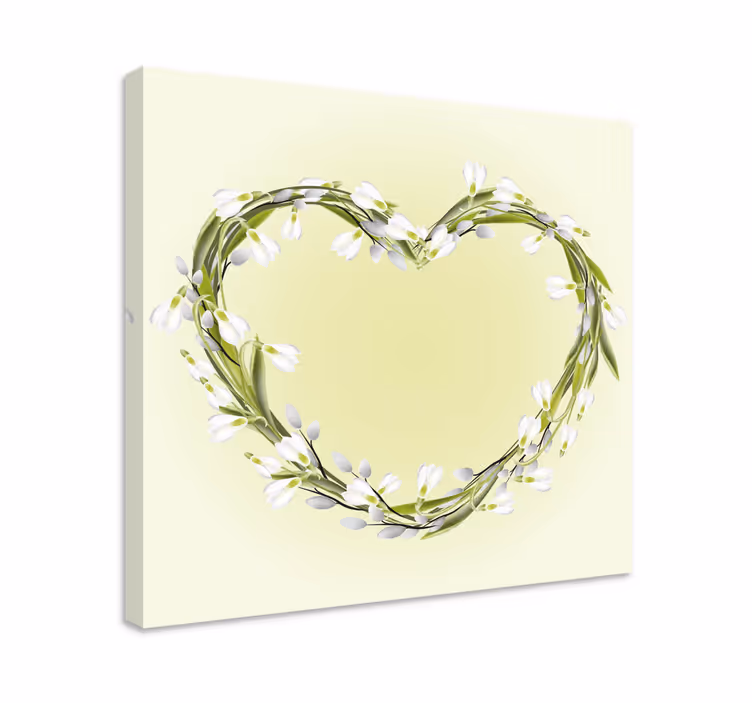 Tableau fleurs et plantes cœur de fleurs - TenStickers