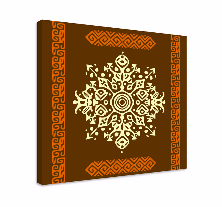 Tableau ornemental motif géométrique complexe - TenStickers