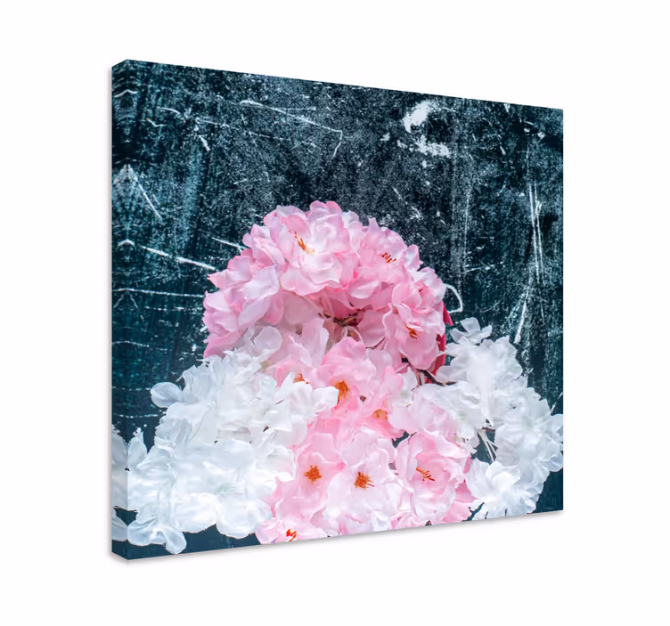 Tableau fleurs et plantes arrangement floral poudré - TenStickers