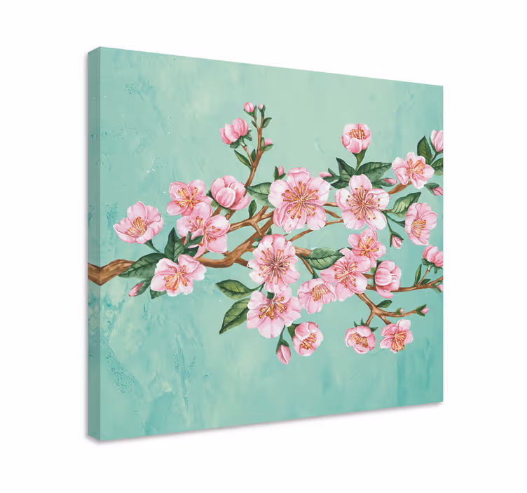 Tableau fleurs et plantes tige de fleurs de cerisier - TenStickers