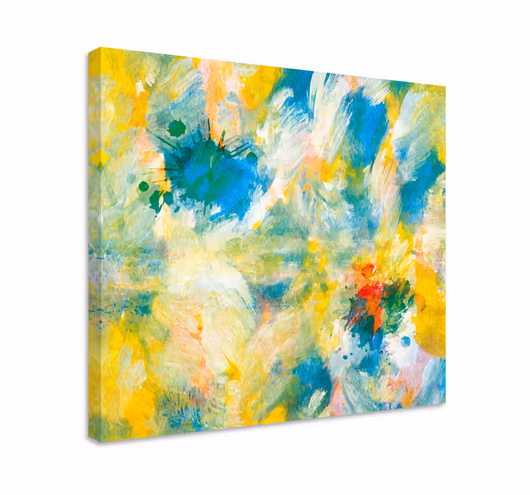 Tableau abstrait Éclat de couleurs vibrantes - TenStickers