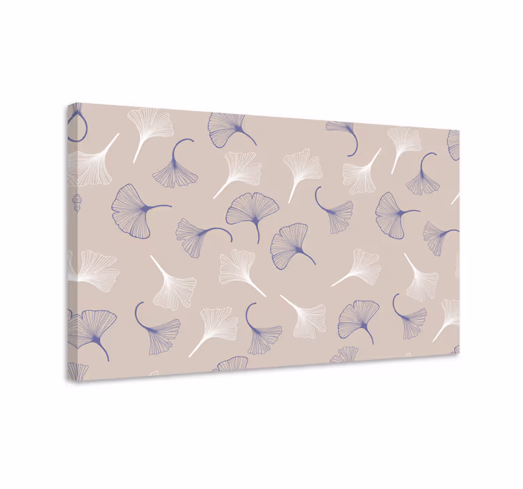 Tableau fleurs et plantes motifs de feuilles de gingko - TenStickers