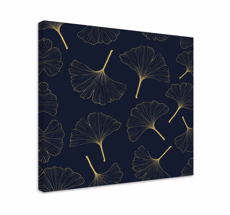 Tableau fleurs et plantes motif feuille de ginkgo - TenStickers