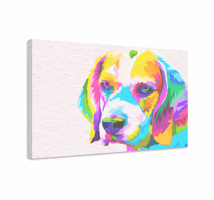Tableau chien Beagle aquarelle - TenStickers