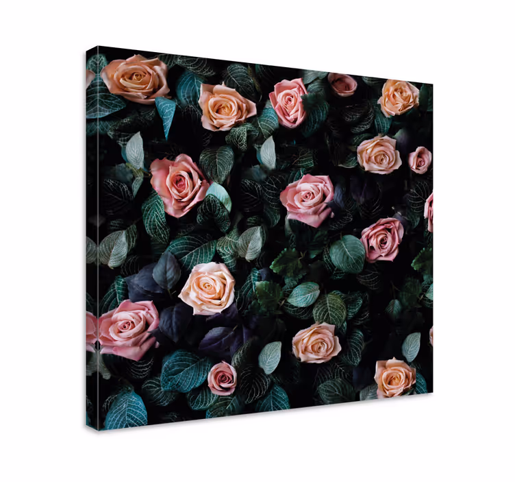 Tableau fleurs Fleurs roses rouges - TenStickers