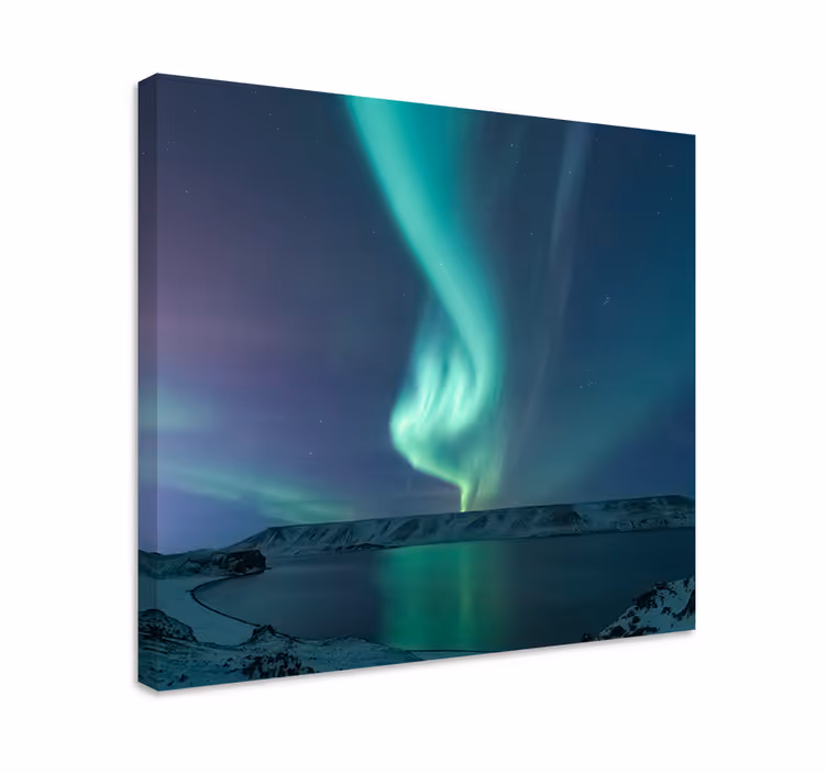 Tableau paysages aurore boréale - TenStickers
