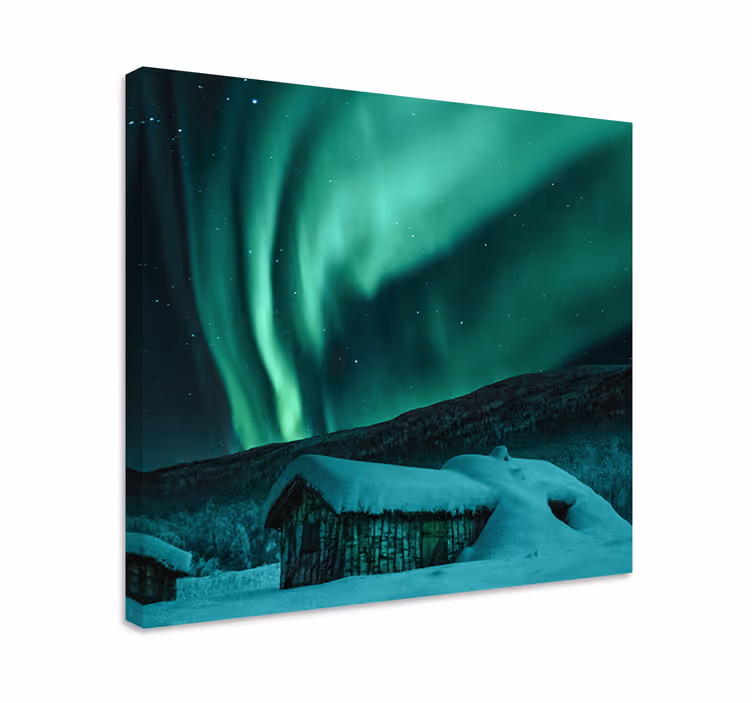 Tableau paysages spectacle des aurores boréales - TenStickers