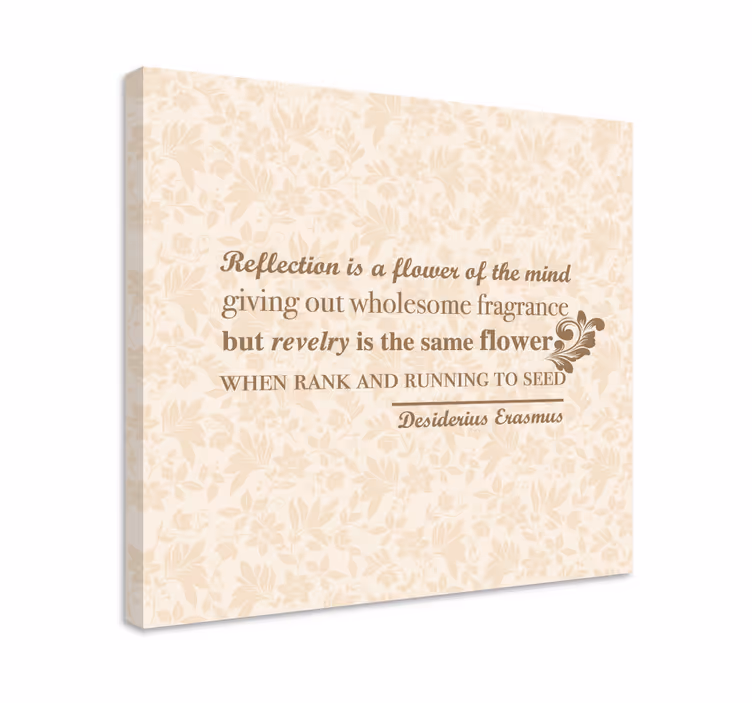 Tableau citation réflexion florale - TenStickers
