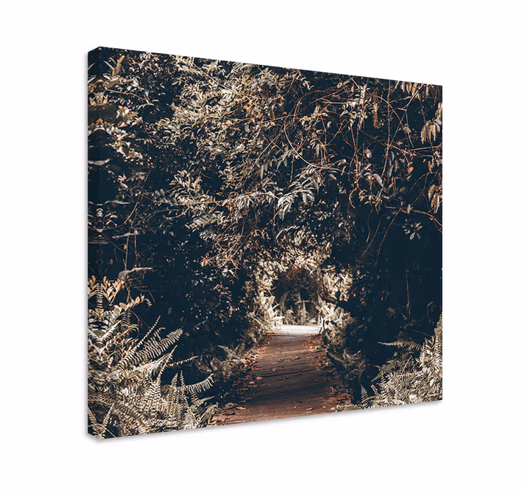 Tableau arbres chemin boisé - TenStickers