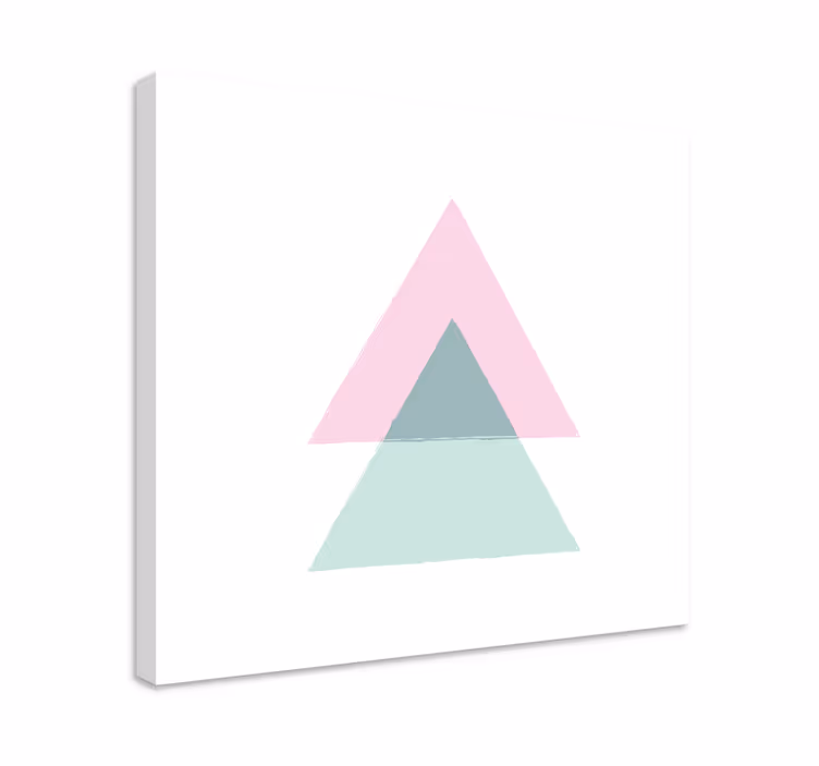 Tableau géométrique formes triangulaires - TenStickers