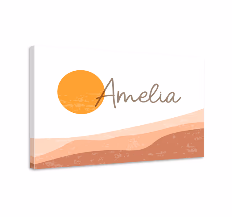 Tableau citation nom personnalisé Élégant - TenStickers