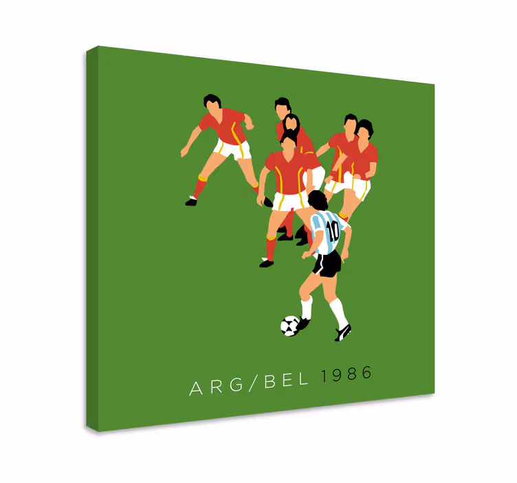 Tableau Belgique Argentine 1986 - TenStickers