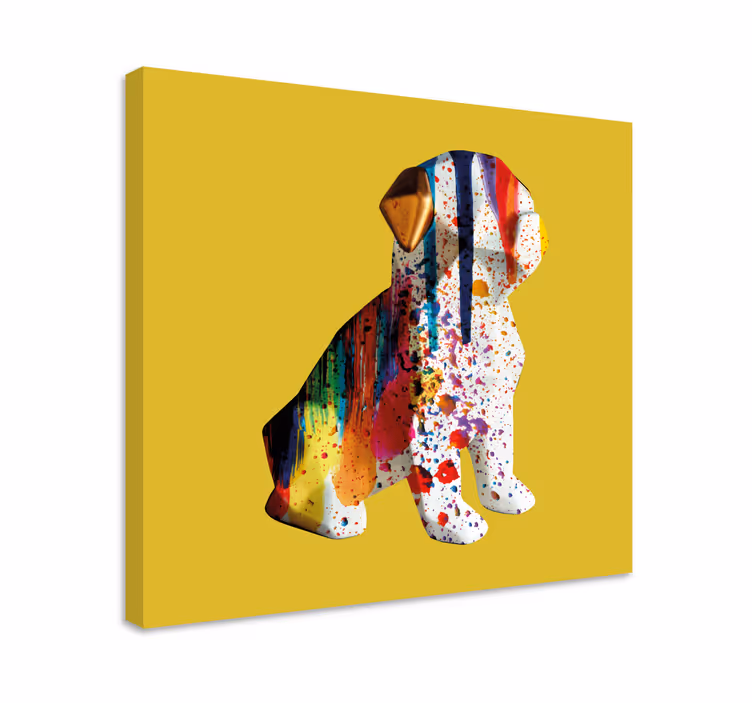 Tableau décoration chien résine - TenStickers