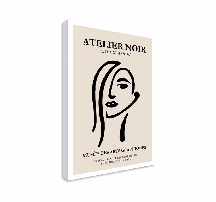 Tableau moderne Atelier noir - TenStickers