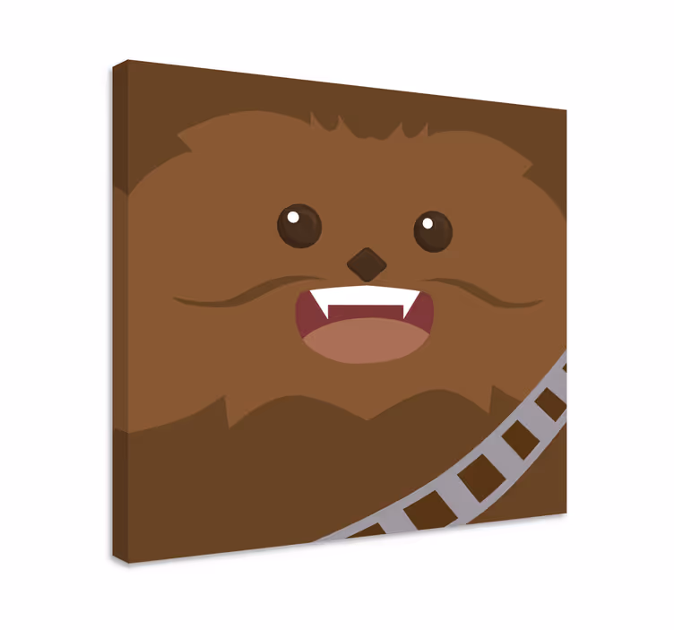 Tableau chambre enfant portrait Chewie - TenStickers