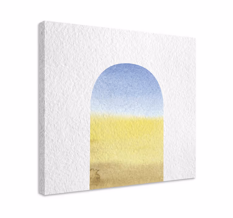 Tableau géométrique Arche aquarelle - TenStickers