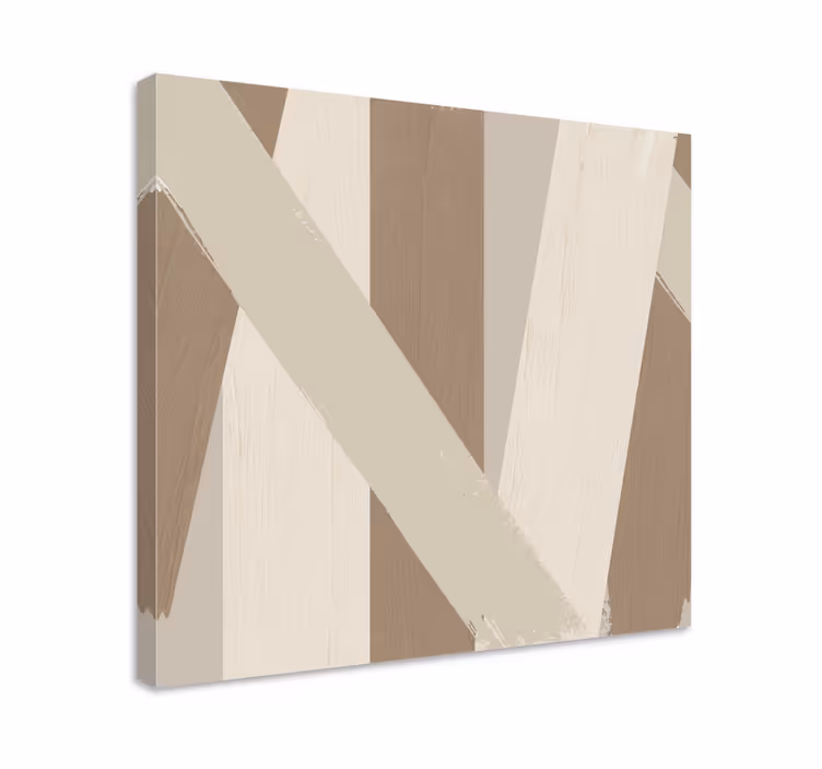 Tableau moderne Couleur sable - TenStickers