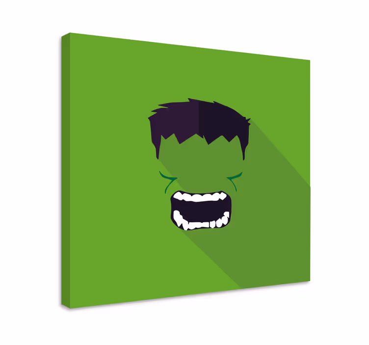 Tableau enfant Super héros vert - TenStickers