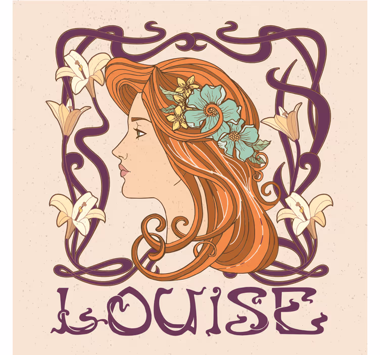 Tableau Art Nouveau personnalisable - TenStickers