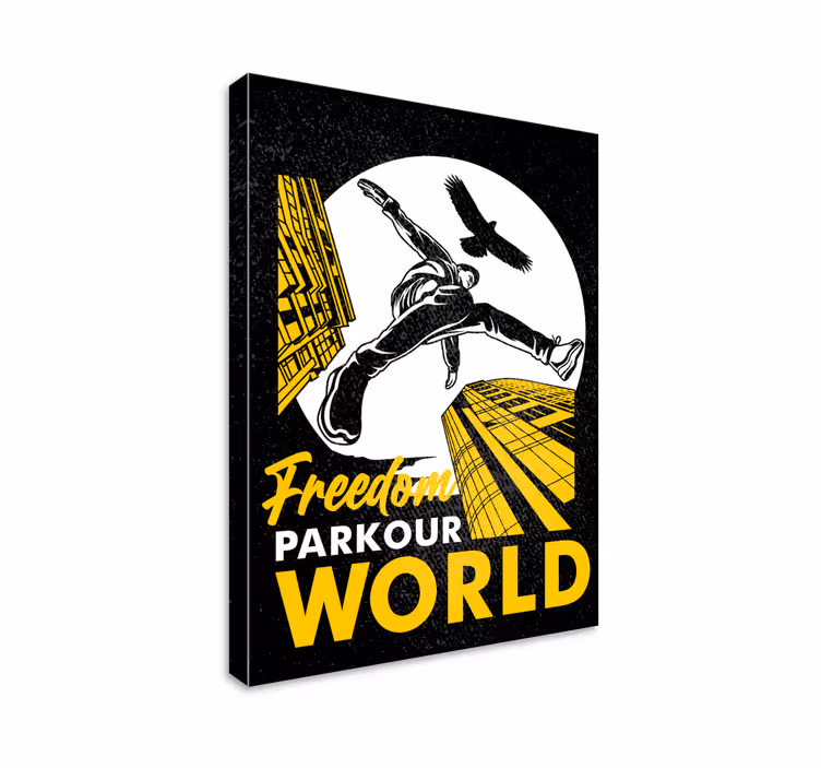 Tableau sports le monde du parkour - TenStickers