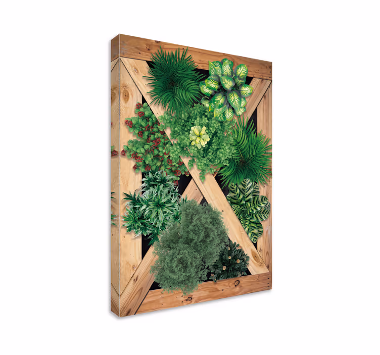 Tableau plantes jardin rustique - TenStickers