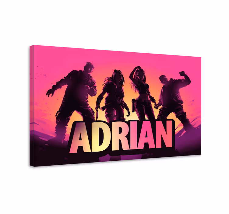 Cadre jeux vidéo personnages dansant - TenStickers