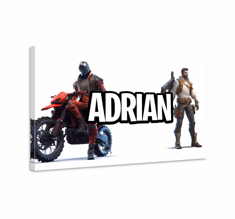Cadre jeux vidéo personnalisable et personnages - TenStickers