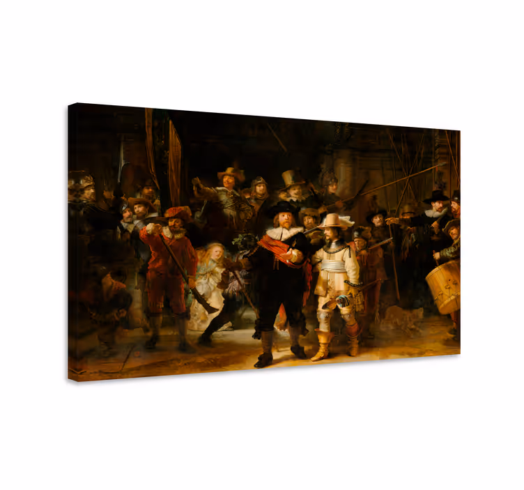 Tableau art La Ronde de nuit de Rembrandt - TenStickers